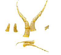 For Dubai Necklace Pendants Earrings Ring Bracelet 4pcs Set Gold Color Women Traditional Jewelry African Bridal Sets Wedding Party