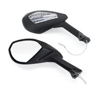 For DUC&ATI Panigale 899 1199 Glass Blinking LED Turn Signal Lighting Rearview Mirrors Motorcycle Accessories Left Right(B)