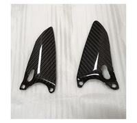 For Ducati 848 1098 1198 Motorcycle Carbon Fiber Heel Guard Plate Foot Peg Rearset Parts Motorcycle Fairing Fixed Wind Wing(GLOSS)