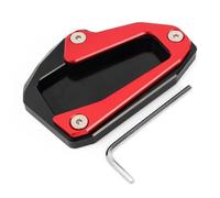 For Ducati For Monster 821 2015-2021 797 2017-2020 Motorcycle Kickstand Pad Side Stand Enlarge Extension Plate Reduces the risk of tilting(BLACK RED)