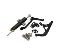 For Ducati For Multistrada MTS V4 RALLY Pikes Peak Titanium Ruler Directional Damper Bracket Accessories Suitable Motorbike Shock Absorber Steering Damper Adjustable Stabilizer(Black)