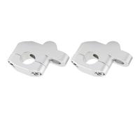 For Ducati Motorcycle 22mm 25mm 28mm Handlebar Risers Extension Back Moved Riser(SILVER,25mm)