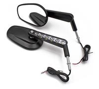 For Ducati Motorcycle Motor Rear View Side Mirrors With Turn Signal Light Rearview Mirror motorcycle rear view side mirrors
