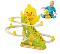 for Duck Climbing: Duck Climbing Track, small Yellow Duck Automatically The Stairs | Ducks climbing d ladders slide, Electric track refueling re
