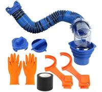 for Durable for rv Waste Hose Kit Secure Twist Connect for | Complete dumping solution, grey and black water, tank empty indicator compatible, camping essential