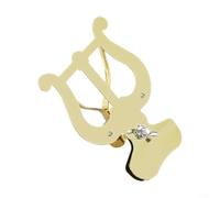 for durable Iron Lyre Clamp for Trumpet and Cornet for durable | Gold finish, keeps for score visible, ideal for marching parades, brass bands, Christmas carols