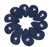 for durable Neoprene Golf Covers 11-Pack Scratch Proof for | 10 iron sleeves plus 1 putter, fits 3-iron to LW, complete set organization, neat equipment storage