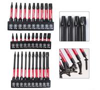 For durable Plum Blossom Drill Bit Set with 10 Steel Pieces, Offering Various Lengths and Sizes for Use in Electronics, Automotive, and Building Work (25 mm)