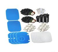 for durable Replacement Foam Pads for JBL for combibloc II | Fits for jbl for combibloc II, includes sponges carbon rings, foam pads, mesh bags, complete 14-piece set