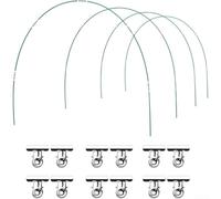 For Durable Rustproof Fiber Greenhouse Hoop with Adjustable Support for Plants in Various Growing Stages and Weather Conditions (24PCS)