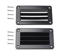 For Durable RV Exhaust Vent Covers 2pcs Set with ABS Plastic Construction, Suitable for Ventilation in RVs, Boats, Yachts, Bathrooms, Kitchens, and Offices (black)