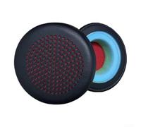 for durable Sponge Ear Tips for Blackwire 5220 5520 BT600 Headsets(A) | Custom fit for voyager 4320, soft imitation leather, breathable mesh design, black color option