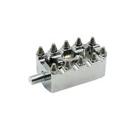 For Dyna Fatboy For Sportster 883 For Street Bob Bobber Chopper MX Foot Pegs Motorcycle Gear Shift Brake Pedals Toe Shifter Peg Universal Motorbike Foot Pegs(Chrome shifter peg)