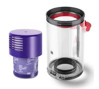For Dyson V10 Filter & Canister Compatible with Dyson V10 Replacement Parts - Cyclone V10 Animal,V10 Total Clean,V10 Absolute,V10 Animal,SV12 Dust Bin Part No. 969509-01