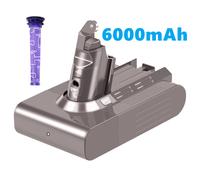 For Dyson V6 Battery SV03 DC58 DC59 Handheld Vacuum Cleaner 965874-02 Dyson Battery V6 6000mAh with 1 filter UK