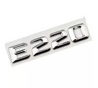 For E 220 E220 Lettering Emblem Sticker Badge Car Sticker Chrome Silver