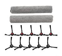 For E25 E28 Robot Vacuum Replacement Parts, Main Roller Brush & Side Brushes Kit, Nylon Plastic Cleaning Accessories for Corners Edges Pet Hair Debris Removal, Direct Fit(B)