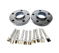 For E26 E28 E34 E36 E38 E60 5x120 72.6 Hub Centric Bore Car Wheel Spacers 12x1.5 Cone Thread 2pcs(15mm black)