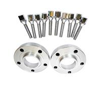 For E26 E28 E34 E36 E38 E60 5x120 72.6 Hub Centric Bore Car Wheel Spacers 12x1.5 Cone Thread 2pcs(15mm silver)