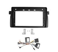For E46 1998-2005 Car Audio Radio 9" Big Screen 2DIN Fascia Frame Adapter CD DVD Player Dash Fitting Panel QAQMHVCVB(Full Set OD)