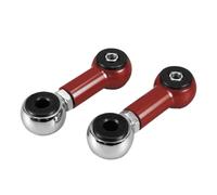 For E46 320i 325i 328i 330i 330d 320d 1999-2006 Adjustable Rear Anti Roll Bar Stabiliser Drop Link Kit Front Anti Roll Bar Drop(Red)