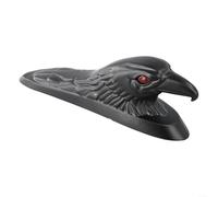 For eagle head front fender motorcycle decoration made from ABS material, engineered to withstand weather elements and maintain visual appeal (Black)