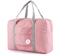 for Easyjet Airlines Cabin Bag 45x36x20 Underseat Foldable Travel Duffel Bag Holdall Tote Carry on Luggage Overnight for Women and Men 25L (Rose Pink)