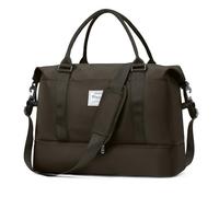 for Easyjet Airlines Underseat Cabin Bag 45X36X20 Weekend Overnight Carry on Holdall for Women Travel Duffel Sport Gym Tote Mum Hospital Bags with Wet Pocket,B14-Dark Curry