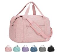 for Easyjet Cabin Bag 45X36X20 Underseat with Laptop Compartment 14 Inch Travel Duffel Bag with Wet Pocket Weekender Overnight Carry on Luggage for Women and Men 25L (Pink)