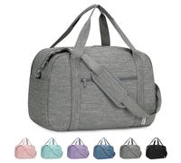 for Easyjet Cabin Bag 45X36X20 Underseat with Laptop Compartment 14 Inch Travel Duffel Bag with Wet Pocket Weekender Overnight Carry on Luggage for Women and Men 25L (Grey)