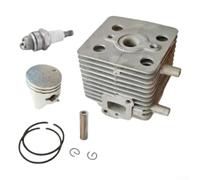 For EB260A Garden Tools 34mm Cylinder for piston Assembly Kit with Spark for Snow Blower Engine Part Replacement