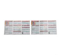 for ecg Interpretation Pocket Card Tri-Fold 30x15cm Quick Ref