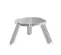 For Echo Studio and For Echo Dot Max Acrylic Stand - Desktop Tripod Mount with Focus on Functional Stability and Clean Appearance (Transparent)