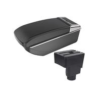 For Ecosport 2013-2018 Car Armrest Interior Modification Storage Box Center Console Accessories Black Car-styling Car Armrest Box(B2straight blackline)