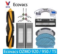 For Ecovacs Debot OZMO T5 / 920 / 950 Accessories Main Side Brush Water Tank Castor Wheel Filter Mop Vacuum cleaner spare parts 20PCS