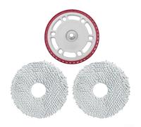 For ECOVACS For Deebot C S Pro T50 T50 Pro T50 Max N30 N30 Pro For Omni-Compatible Mop Bracket and Two Microfiber Pad Replacement Set (red)