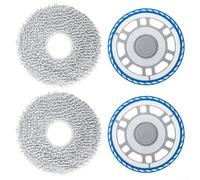 For Ecovacs For Deebot Pro For Omni Robot Vacuum Mop Cloth Holder and Bracket Set Washable Microfibre Strong Water Locking, Replacement Accessories 4 Pieces