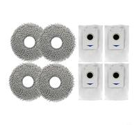 For Ecovacs For X5 For OMNI Vacuum Cleaner Compatible Mop Cloth And Filter Screen Kit For Ongoing Floor Care(2 * 4pcs)