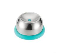 For egg beater stainless steel semi-automatic eggshell pinhole puncher with spring retractable needle and safety lock to hands during use (Azure color)