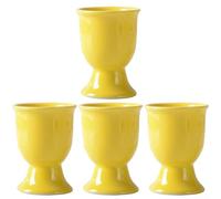 For Egg Cup Holders Set of 4, Made from Ceramic for Boiled For Eggs, Breakfast Tableware, Easy to Store in Cupboard (yellow 4pcs)