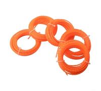 For Ego 0.095 Inch Trimmer Line, Heavy Duty Nylon Brushcutter Cord, Orange Grass Rope for Cutting and Lawn Edging, Professional Grade String Refill, 5-Pack