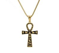 For Egyptian Stainless Steel The Key For Nile Pendant Necklaces Jewelry Gold Color Items Women Man Party Gifts Cross Jewelry (Model 2)