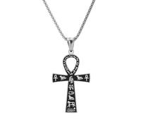 For Egyptian Stainless Steel The Key For Nile Pendant Necklaces Jewelry Gold Color Items Women Man Party Gifts Cross Jewelry (Model 1)