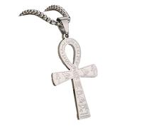 For Egyptian Stainless Steel The Key For Nile Pendant Necklaces Jewelry Gold Color Items Women Man Party Gifts Cross Jewelry (Model 5)
