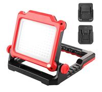 For Einhell Makita 18 V battery construction spotlight lamp, construction site lamp, battery spotlight, portable work floodlight, torch, stand/magnetic/handheld device, camping (battery not included)