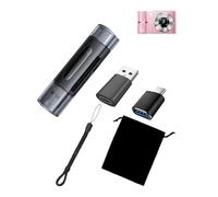 For EJXHKNF M03DEP Digital Camera Accessories Set, OTG Card Reader for TF/SD + USB to USB-C Adapter + USB-C Female to USB 3.0 Adapter + Drawstring Pouch + Lanyard (1 Set)