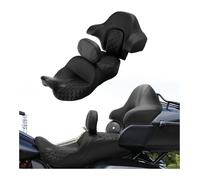 For Electra Glide For Standard FLHT 2019 2020 2021 Passenger Rider Motorcycle Double Seat Backrest Rear Rack Luggage(Black)