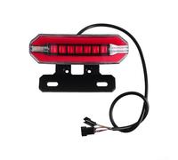 For Electric Bicycle LED Brake Light with Sealed Waterproof Design and Bright Red Illumination for Reliable Stopping Indication (Black)