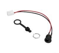 For Electric Bikes and Scooters Panel Mounted DC Charging Port Connector with Water Resistant Cover and Full Copper Build 3 Pieces