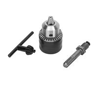 for Electric Hammer Conversion, Keyed 3 Jaw Drill Chuck with 1.5 to 13 mm Clamping Range and 1/2 20 UNF Thread - Includes SDS Round Shank Adapter - Specially Treated Wear
